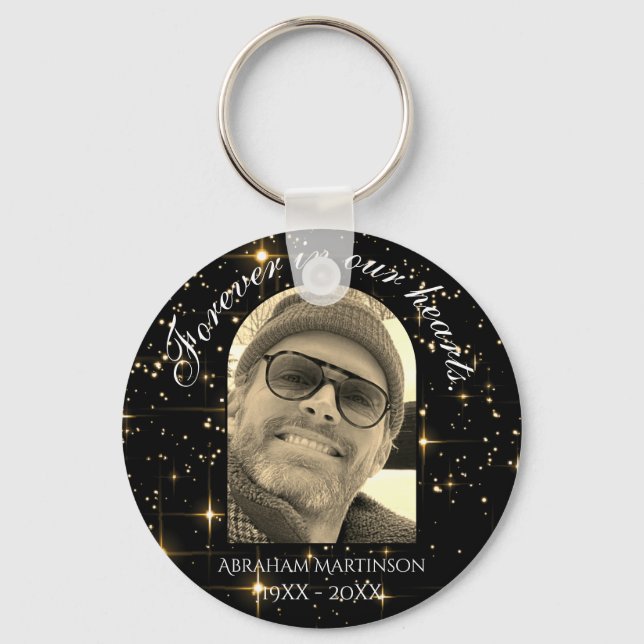 Llavero Sparkly In Love Memory Keepsake Keychain (Anverso)