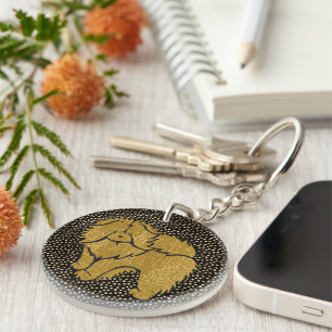 Llavero SPARKLY THANG Chow faux metallic acrílico keychain