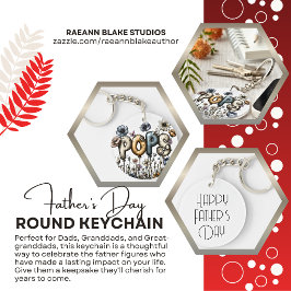 Llavero Special Father's Day Round Acrylic Keychain