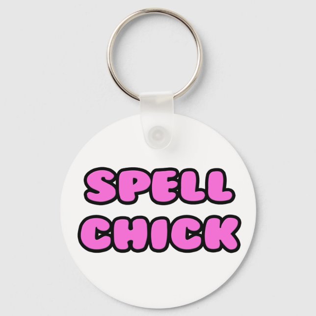 Llavero Spell Chick Pink (Anverso)