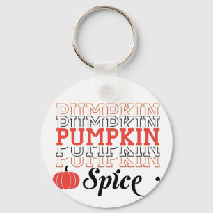 Llavero Spice de calabaza repite texto - Otoño