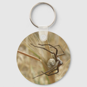 Llavero Spider and Egg Sac Keychain