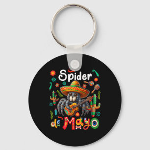 Llavero Spider Cinco De Mayo Color De Guitarra Sombrero Me