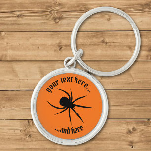 Llavero Spider Silhouette Keychain