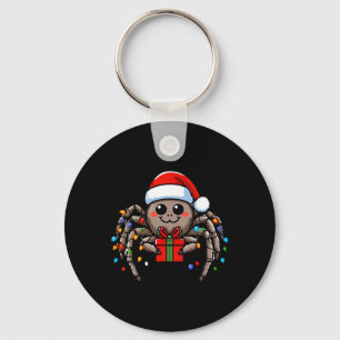 Llavero Spider usando Navidades de Santa Hat navidad pijam