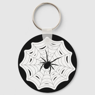 Llavero Spider Web Halloween Spooky Creepy Bug Design