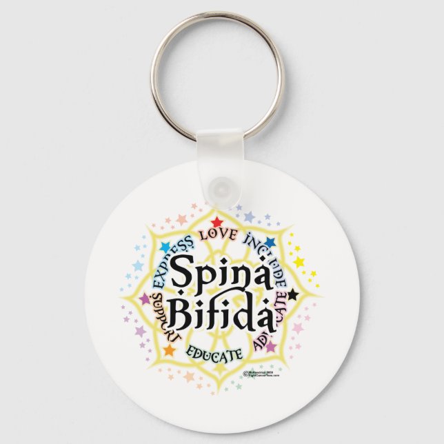 Llavero Spina Bifida Lotus (Anverso)
