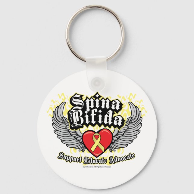 Llavero Spina Bifida Wings (Anverso)