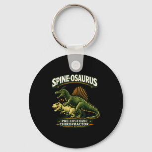 Llavero Spinosaurus quiropráctico prehistórico divertido