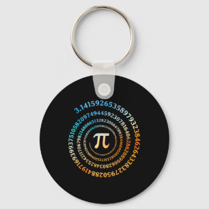 Llavero Spiral Pi Day Retro Pi Número 3.14 Símbolo Pi Day 