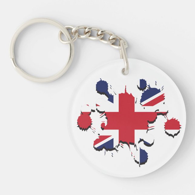 Llavero Splatter de Union Jack (Frente)