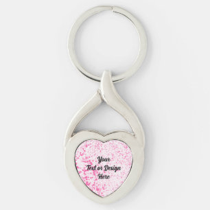 Llavero Splatter Textura - Keychain rosa
