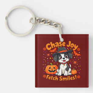 Llavero Spookone Dog Art: Fetch Halloween Joy & Smiles!