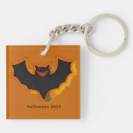 Llavero Spooky Bat Halloween Keychain | Tema Naranja