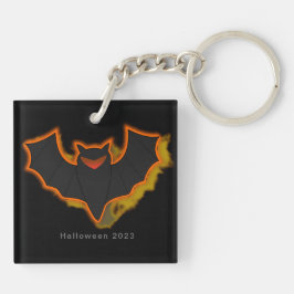 Llavero Spooky Bat Halloween Keychain | Tema negro