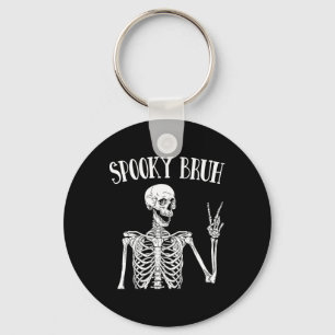 Llavero Spooky Bruh Skeleton Spooky Vibe Halloween Tee for