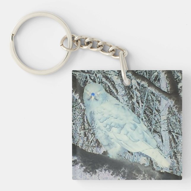 Llavero Spooky Buzzard en la rama (Frente)