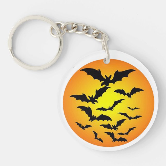 Llavero Spooky Flying Bats Halloween Keychain (Frente)