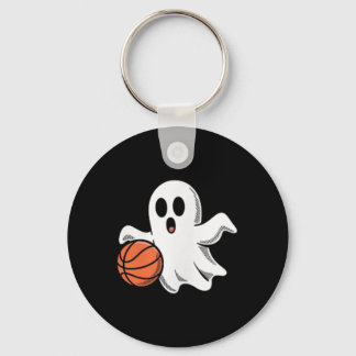 Llavero Spooky Ghost Playing Basketball Retro Halloween Co