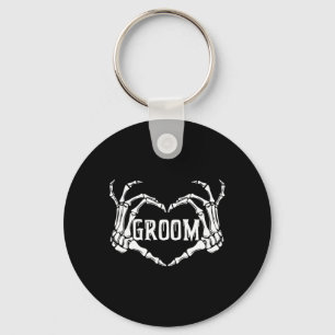 Llavero Spooky Groom Skeleton Hands Halloween Engagement W