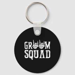 Llavero Spooky Groom Squad Boda gótico Halloween Bachel