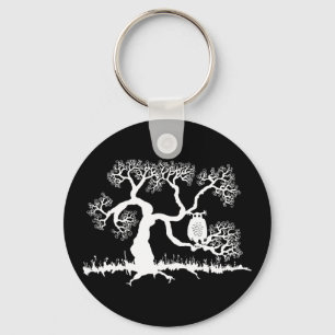 Llavero Spooky Owl In Tree