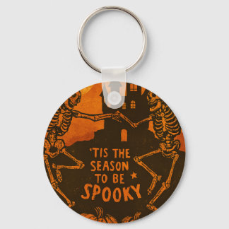 Llavero Spooky Skeletons Halloween Keychain