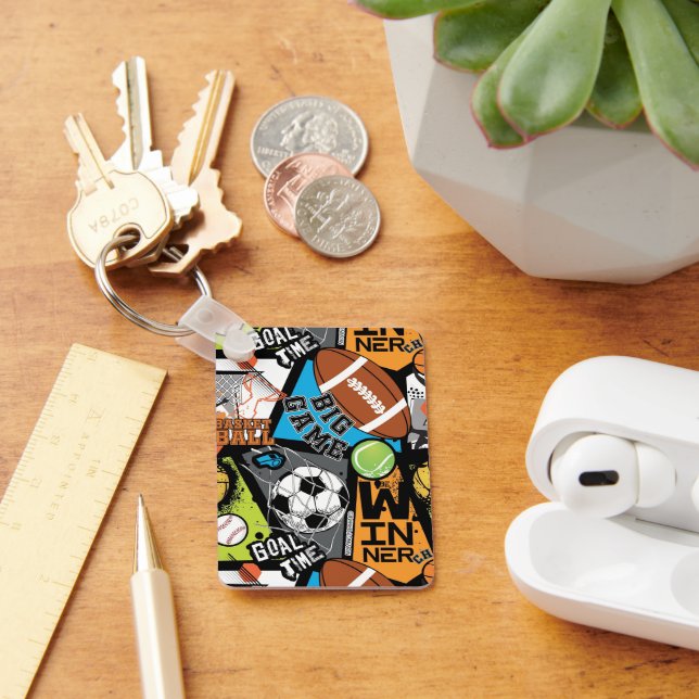 Llavero Sport Pattern With Balls (Escritorio )