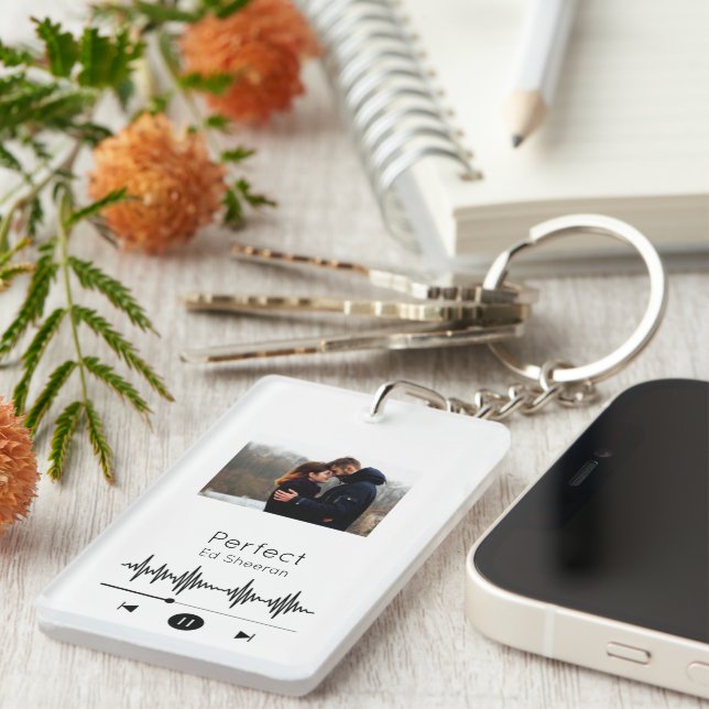 Llavero Spotify Keychain (personalizable completo) (Frente Derecha)