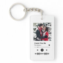 Spotify Love Personalizable Keychain
