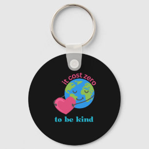 Llavero Spread Kindness Earth And Heart Ilustracion Stick