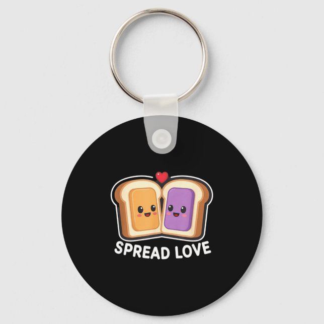 Llavero Spread Love Peanut Butter And Jelly Valentine Desi (Anverso)