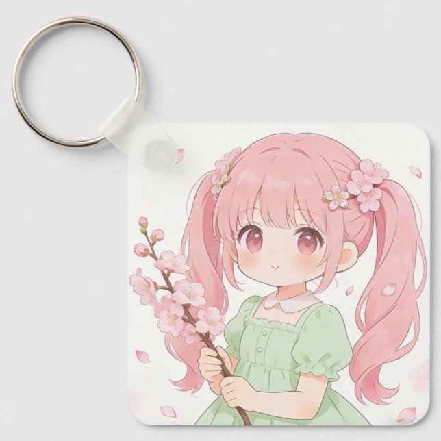 Llavero Spring & Summer Girls Keychain (Anverso)
