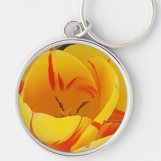 Llavero Spring Yellow Tulips Key Ring (Frente)