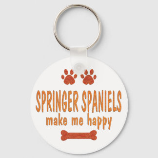 Llavero Springer Spaniels Make Me Happy