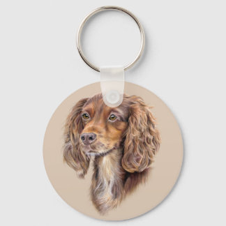 Llavero Springer Sprocker Cocker Spaniel Dog Keyring