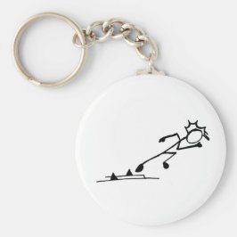 Llavero Sprinter Stickman Track and Field