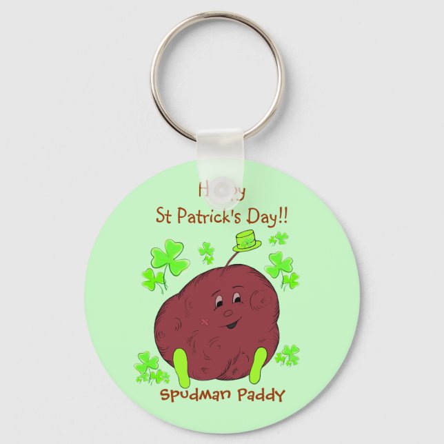 Llavero Spudman Paddy St Patrick's Day keychain (Anverso)