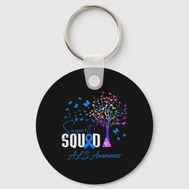 Llavero Squad De Apoyo Para La Conciencia De Als (Anverso)