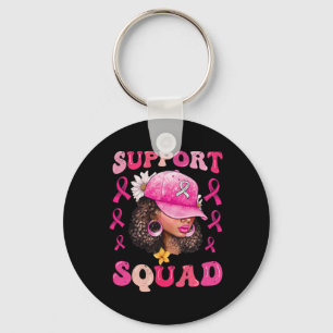 Llavero Squad Messy Bun Guerrero Rosa Cáncer de Mama