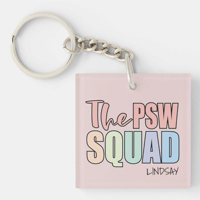Llavero SQUAD PSW personalizada (Frente)