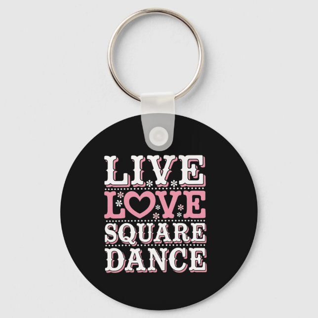 Llavero Square Dance Love Square Dancing Square Dance Squa (Anverso)