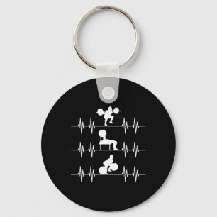 Llavero Squat Bench Deadlift Heartbeat Hepítmicos
