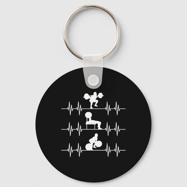 Llavero Squat Bench Deadlift Heartbeat Hepítmicos (Anverso)