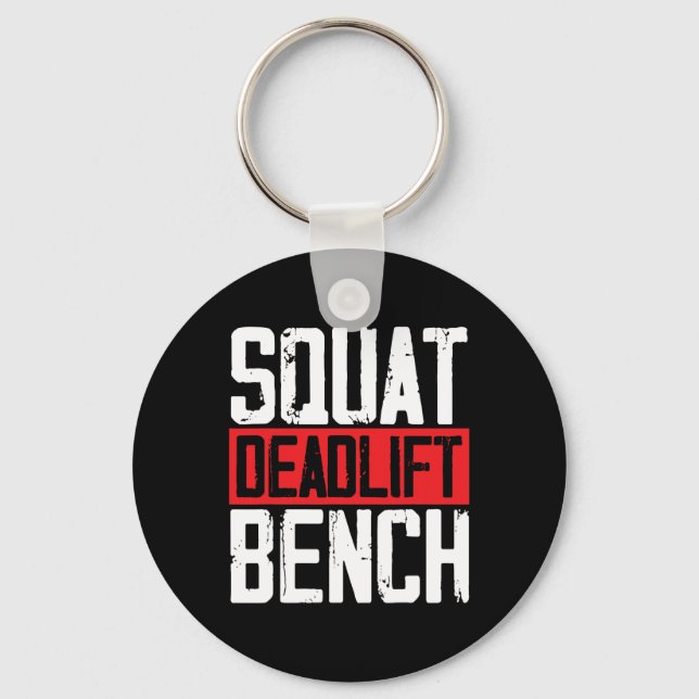 Llavero Squat Deadlift Bench Weibo Levantamiento de pesas (Anverso)