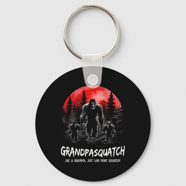 Llavero Squatch Como Un Abuelo, Un Funn Más Squatchy (Anverso)