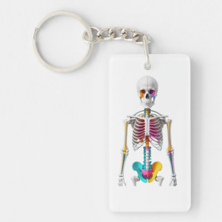 Llavero Squelette anatomique artistique multicolore