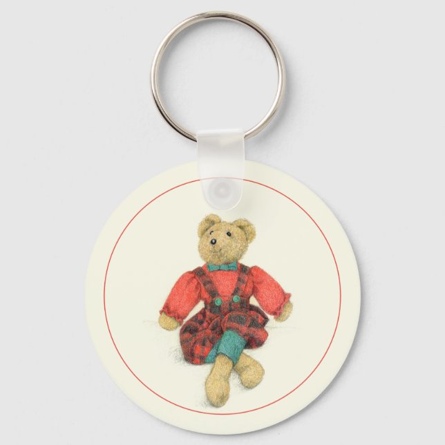 Llavero SR. Cadena de teclas de círculo de aluminio BEAR (Anverso)