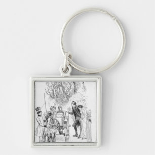 Llavero Sr. Collins y Charlotte era ambos que se colocaban