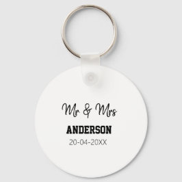 Llavero Sr & Sra agregar apellido fecha año favor de la bo